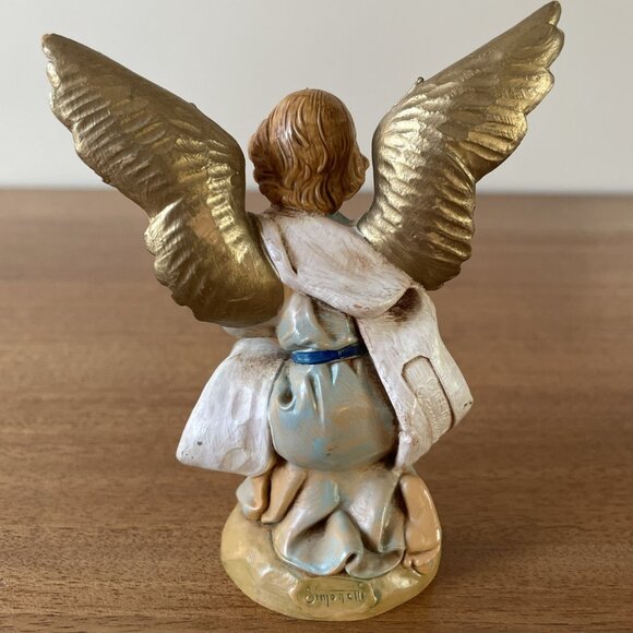 Fontanini Kneeling Angel 72518 Nativity Stable Heirloom figurine 5" Italy 1994 - Picture 4 of 12